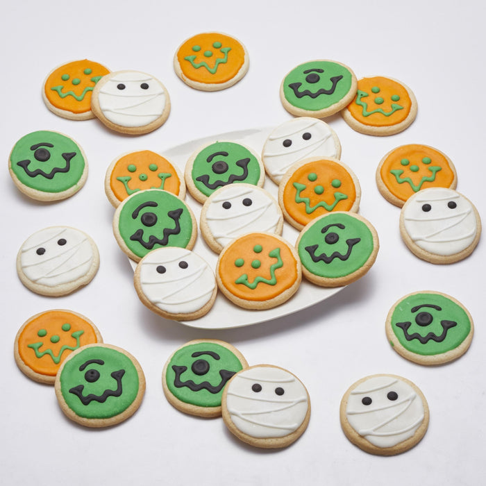 2.5" Monster Mash Halloween Variety Pack - SmileyCookie.com individually wrapped, nut - free, and kosher cookies delivered to you!