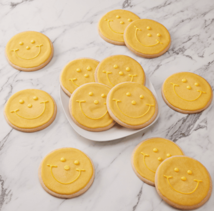 4" Banana Smiley® Cookies - SmileyCookie.com individually wrapped, nut-free, and kosher cookies delivered to you!