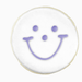 4" Purple Face Smiley Cookies - SmileyCookie.com individually wrapped, nut - free, and kosher cookies delivered to you!