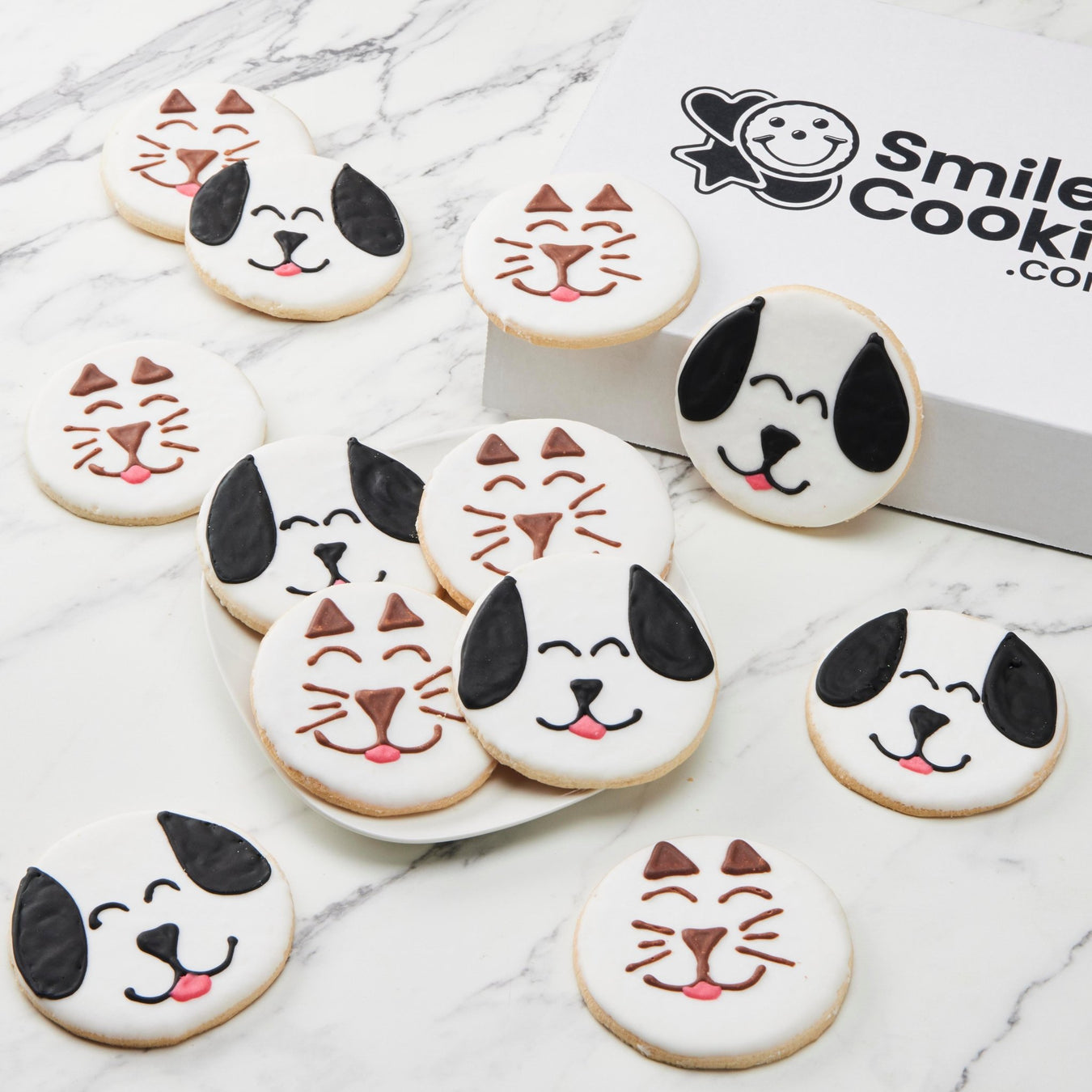 4" Wrapped Pawsome Pet Cookie Variety Pack - SmileyCookie.com individually wrapped, nut - free, and kosher cookies delivered to you!
