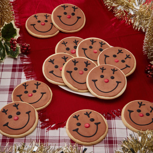 4" Wrapped Reindeer Cookies - SmileyCookie.com individually wrapped, nut - free, and kosher cookies delivered to you!