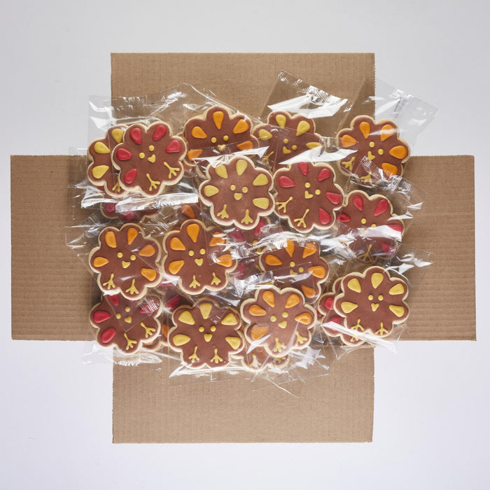 4" Wrapped Turkey Cookies - SmileyCookie.com individually wrapped, nut - free, and kosher cookies delivered to you!