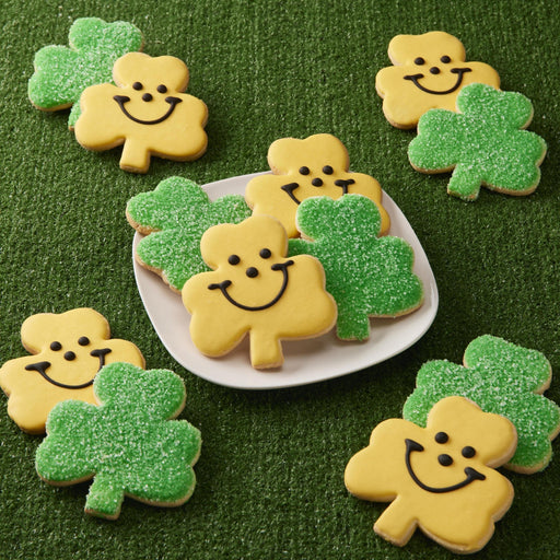 Black & Gold Shamrock Pack - SmileyCookie.com individually wrapped, nut - free, and kosher cookies delivered to you!