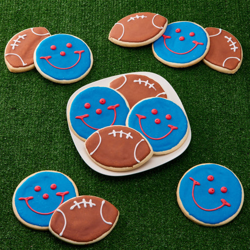 Buffalo Football Cookie Pack  - SmileyCookie.com individually wrapped, nut - free, and kosher cookies delivered to you!