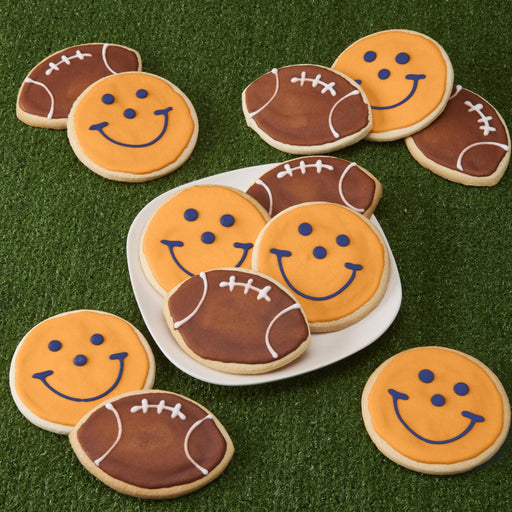 Denver Football Cookie Pack - SmileyCookie.com individually wrapped, nut - free, and kosher cookies delivered to you!
