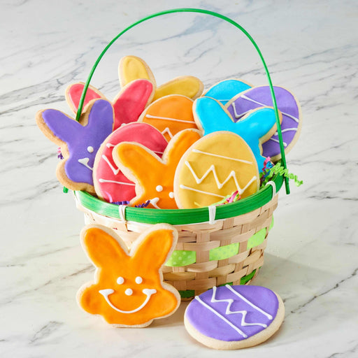Easter Cookie Basket - SmileyCookie.com individually wrapped, nut - free, and kosher cookies delivered to you!