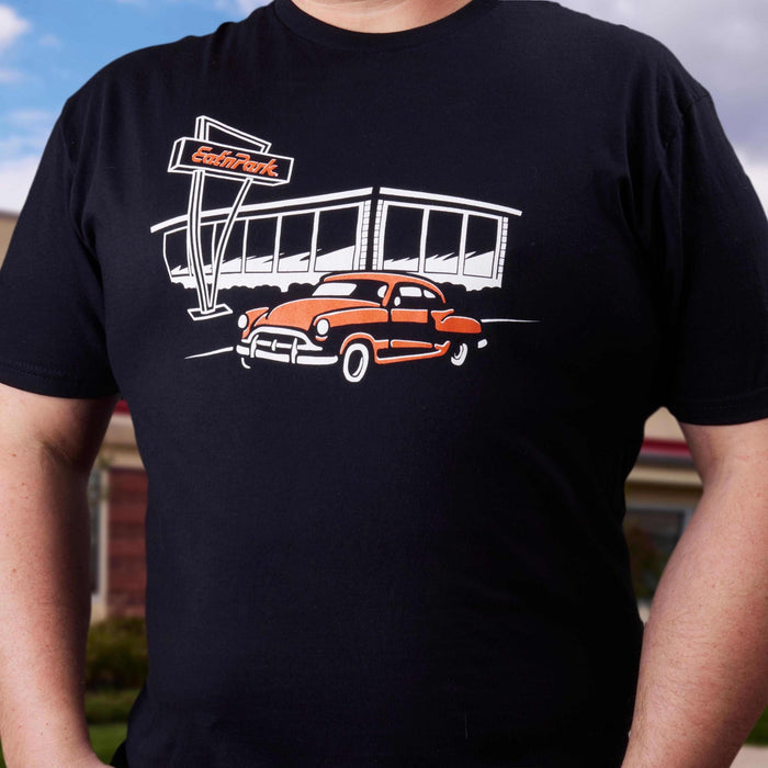 Eat'n Park Classic Car T-Shirt - SmileyCookie.com individually wrapped, nut - free, and kosher cookies delivered to you!