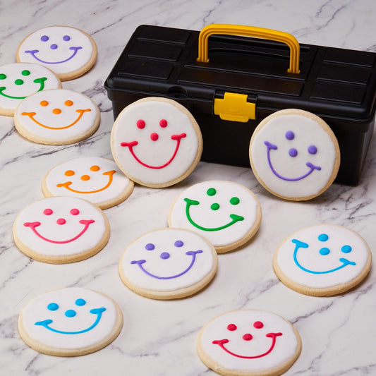 Father's Day Smiley® Cookie Tool Box Gift Set - SmileyCookie.com individually wrapped, nut - free, and kosher cookies delivered to you!