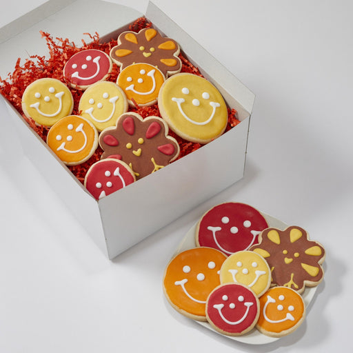 Gobble Gift Pack - Thanksgiving Cookie Gift Box - SmileyCookie.com individually wrapped, nut - free, and kosher cookies delivered to you!