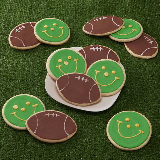 Green Bay Football Cookie Pack - SmileyCookie.com individually wrapped, nut - free, and kosher cookies delivered to you!