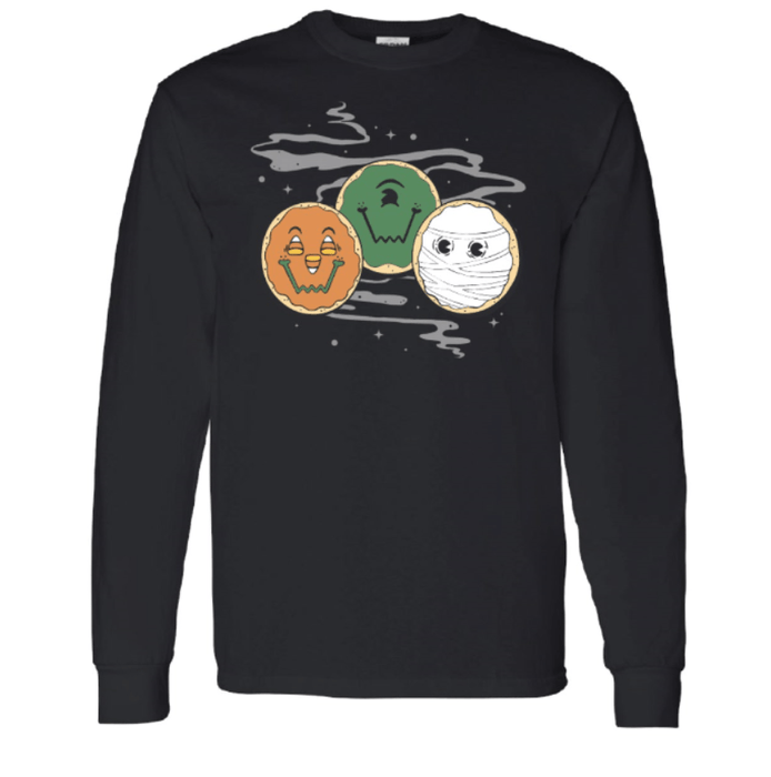 Halloween Cookie Long - Sleeve Shirt - SmileyCookie.com individually wrapped, nut - free, and kosher cookies delivered to you!