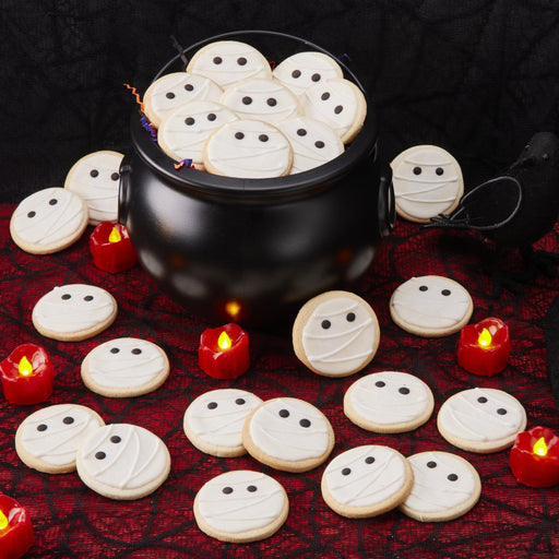 Halloween Mini Cookie Cauldron Gift Set - SmileyCookie.com individually wrapped, nut - free, and kosher cookies delivered to you!