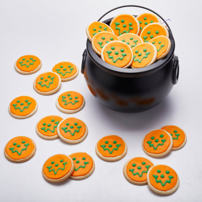 Halloween Mini Cookie Cauldron Gift Set - SmileyCookie.com individually wrapped, nut - free, and kosher cookies delivered to you!