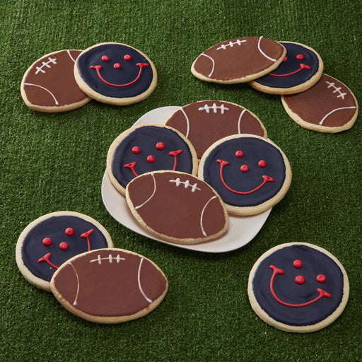 Houston Football Cookie Pack - SmileyCookie.com individually wrapped, nut - free, and kosher cookies delivered to you!
