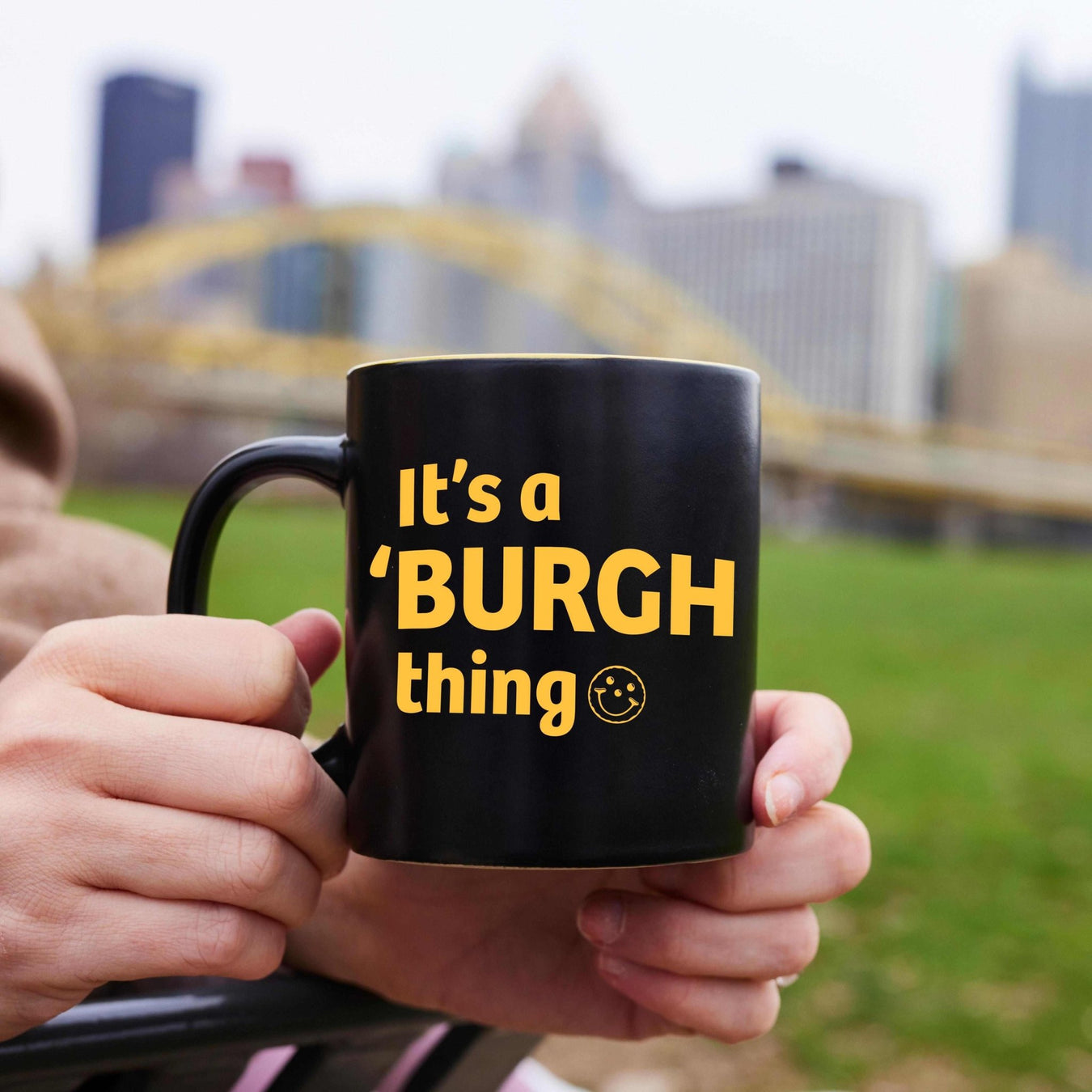 It's A Burgh Thing Coffee Mug - SmileyCookie.com individually wrapped, nut - free, and kosher cookies delivered to you!