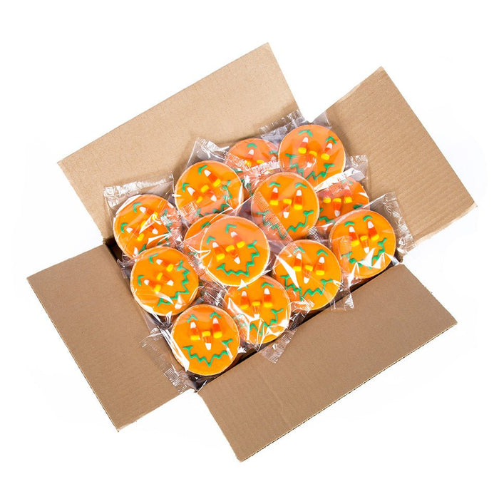 Jack - O - Lantern Smiley® Cookie - SmileyCookie.com individually wrapped, nut - free, and kosher cookies delivered to you!