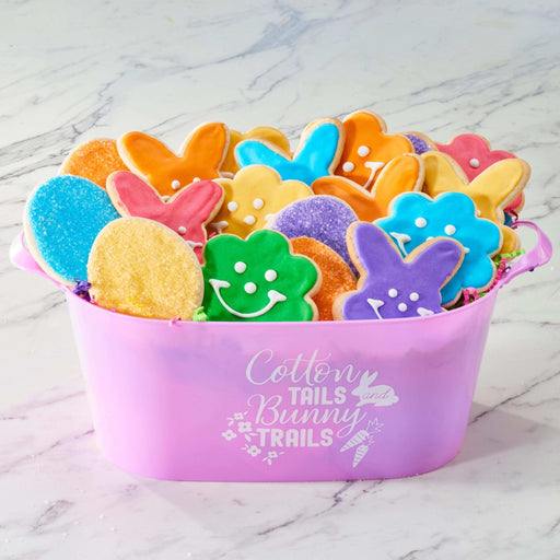 Punny Bunny Easter Bucket - SmileyCookie.com individually wrapped, nut - free, and kosher cookies delivered to you!