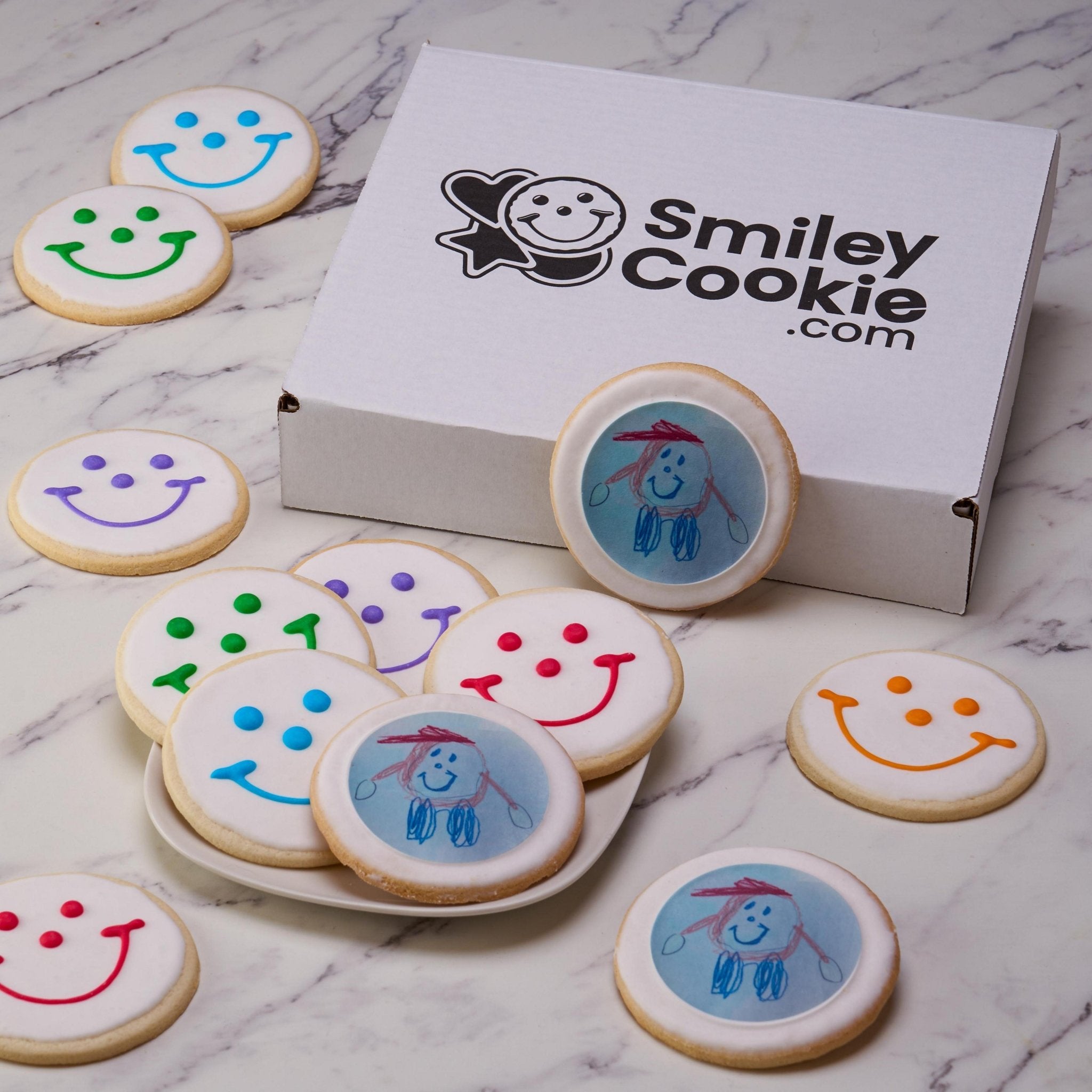Smiley® Cookie Father's Day Original Custom Cookie Gift Set - SmileyCookie.com individually wrapped, nut - free, and kosher cookies delivered to you!