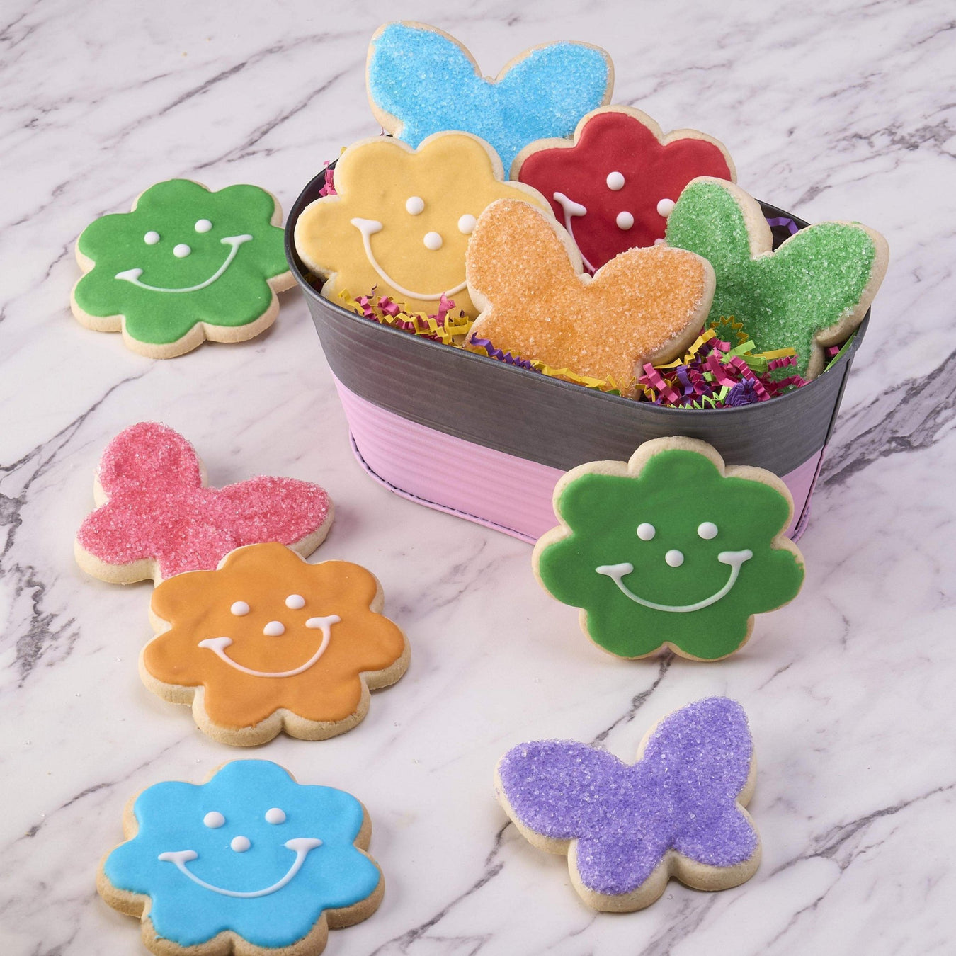 Spring Flutters Cookie Pack - SmileyCookie.com individually wrapped, nut - free, and kosher cookies delivered to you!