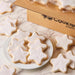 Star Shaped White Iced Cookies - SmileyCookie.com individually wrapped, nut - free, and kosher cookies delivered to you!