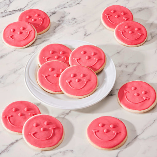 Strawberry Smiley® Cookies - SmileyCookie.com individually wrapped, nut - free, and kosher cookies delivered to you!