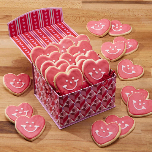 You Make My Heart Flip Valentine Box - SmileyCookie.com individually wrapped, nut - free, and kosher cookies delivered to you!