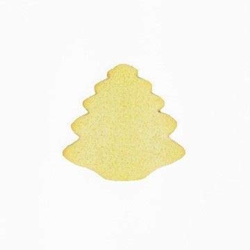 Uniced Christmas Tree Cookie