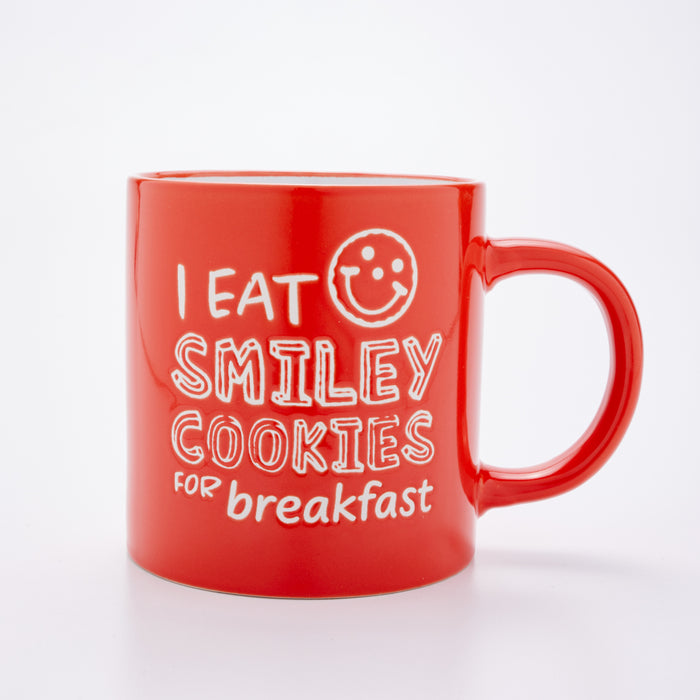 I Eat Smiley Cookies For Breakfast Ceramic Coffee Mug