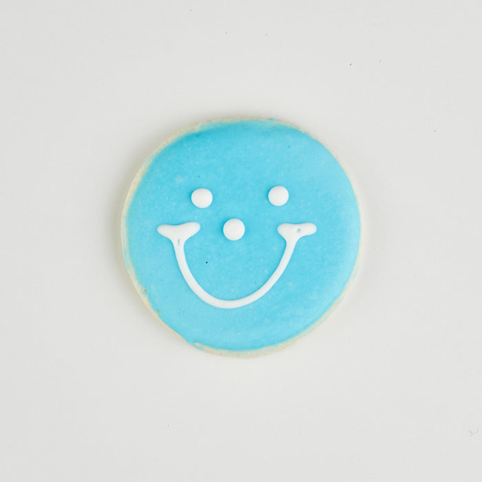Mini Rainbow Smiley Cookies