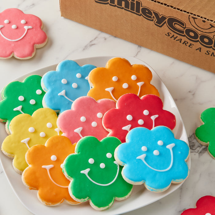 Flower Smiley Cookies