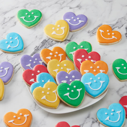 Create Your Own Custom Mini Smiley® Heart Cookies