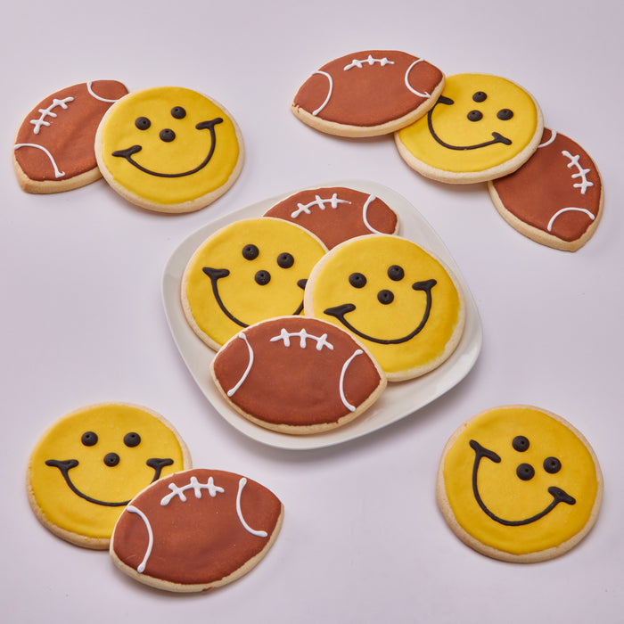 Black & Gold Football Cookie Pack 