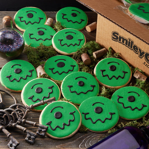 2.5" Wrapped Mini Monster Cookies - SmileyCookie.com individually wrapped, nut - free, and kosher cookies delivered to you!