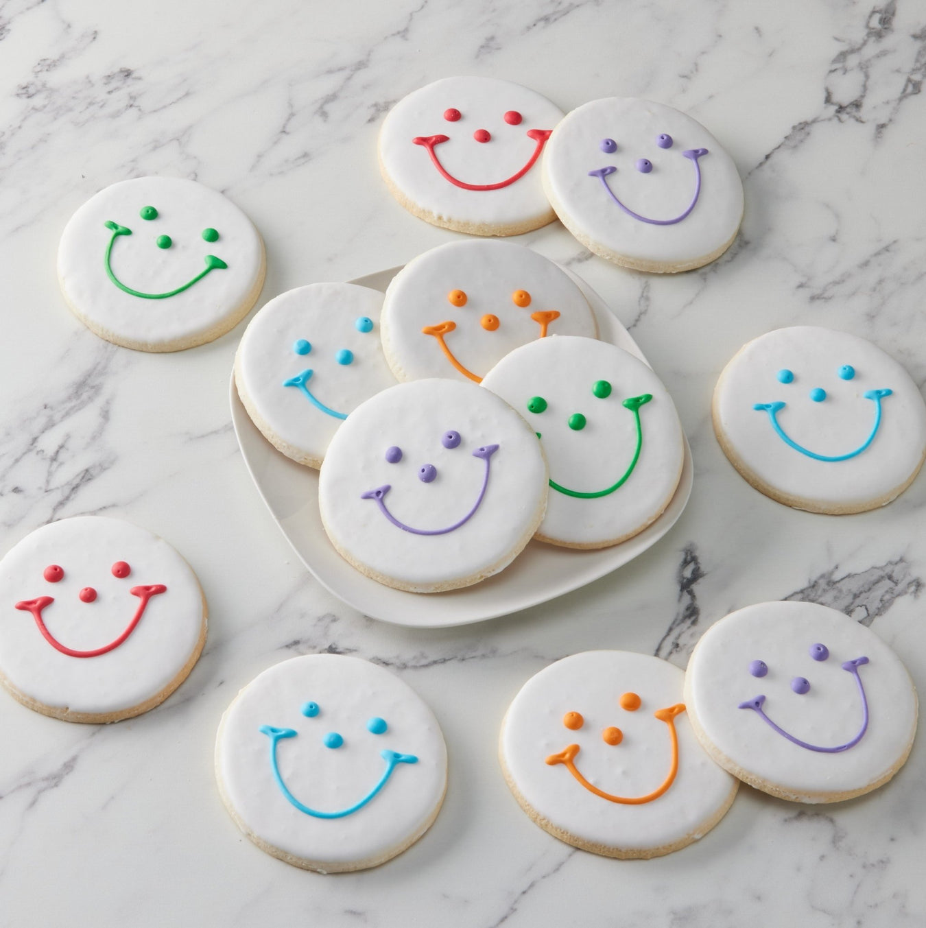 4" Original Smiley Cookies - SmileyCookie.com individually wrapped, nut - free, and kosher cookies delivered to you!