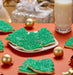 4" Wrapped Christmas Tree Sparkle Cookies - SmileyCookie.com individually wrapped, nut - free, and kosher cookies delivered to you!