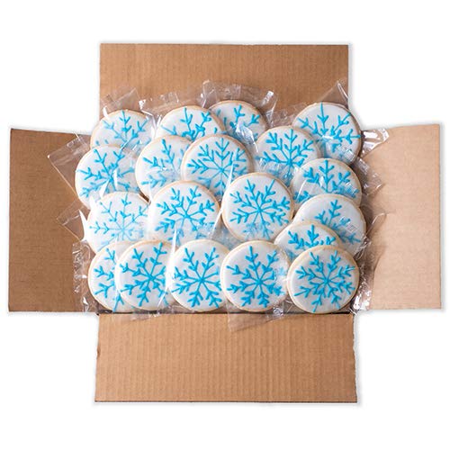 4" Wrapped Snowflake Cookies - SmileyCookie.com individually wrapped, nut - free, and kosher cookies delivered to you!