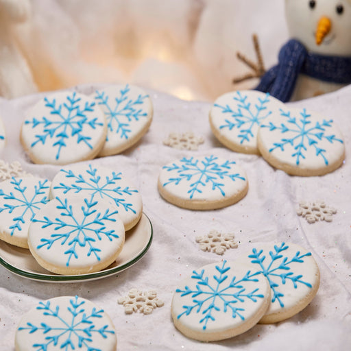 4" Wrapped Snowflake Cookies - SmileyCookie.com individually wrapped, nut - free, and kosher cookies delivered to you!