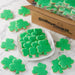 4" Wrapped Sparkle Shamrock Cookies - SmileyCookie.com individually wrapped, nut - free, and kosher cookies delivered to you!