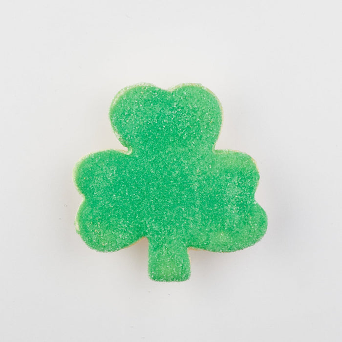 4" Wrapped Sparkle Shamrock Cookies - SmileyCookie.com individually wrapped, nut - free, and kosher cookies delivered to you!