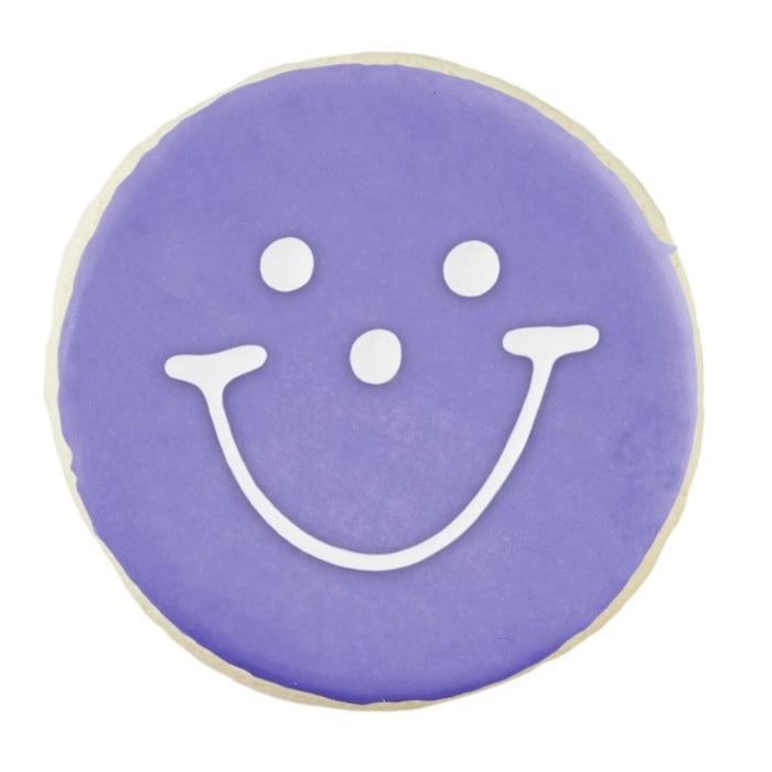Purple Smiley Cookies