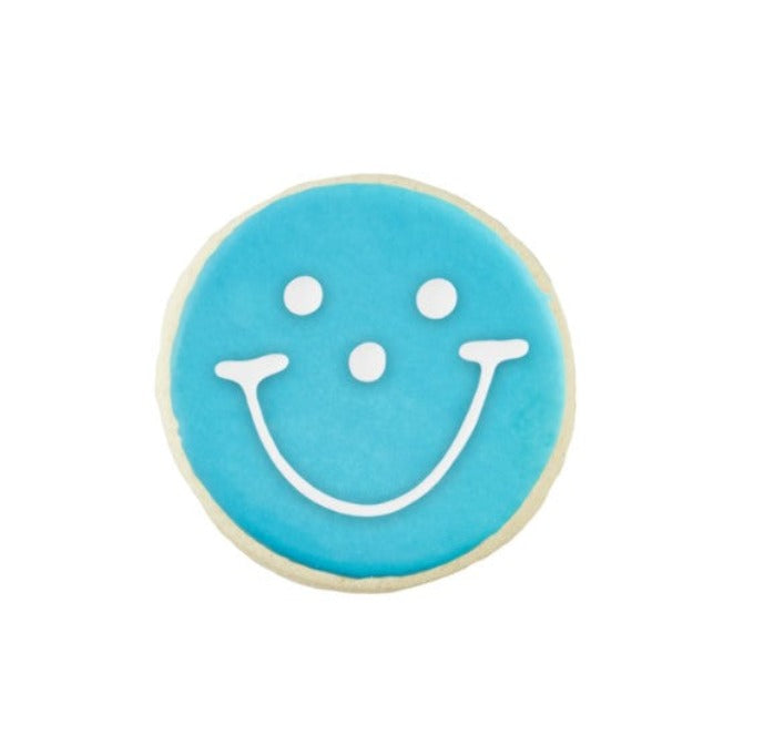 Blue Mini Smiley Cookies