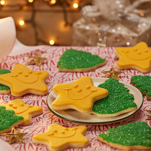 Christmas Star Pack - SmileyCookie.com individually wrapped, nut - free, and kosher cookies delivered to you!