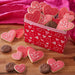 Cupid's Arrow Deluxe Valentine's Gift Basket - SmileyCookie.com individually wrapped, nut - free, and kosher cookies delivered to you!