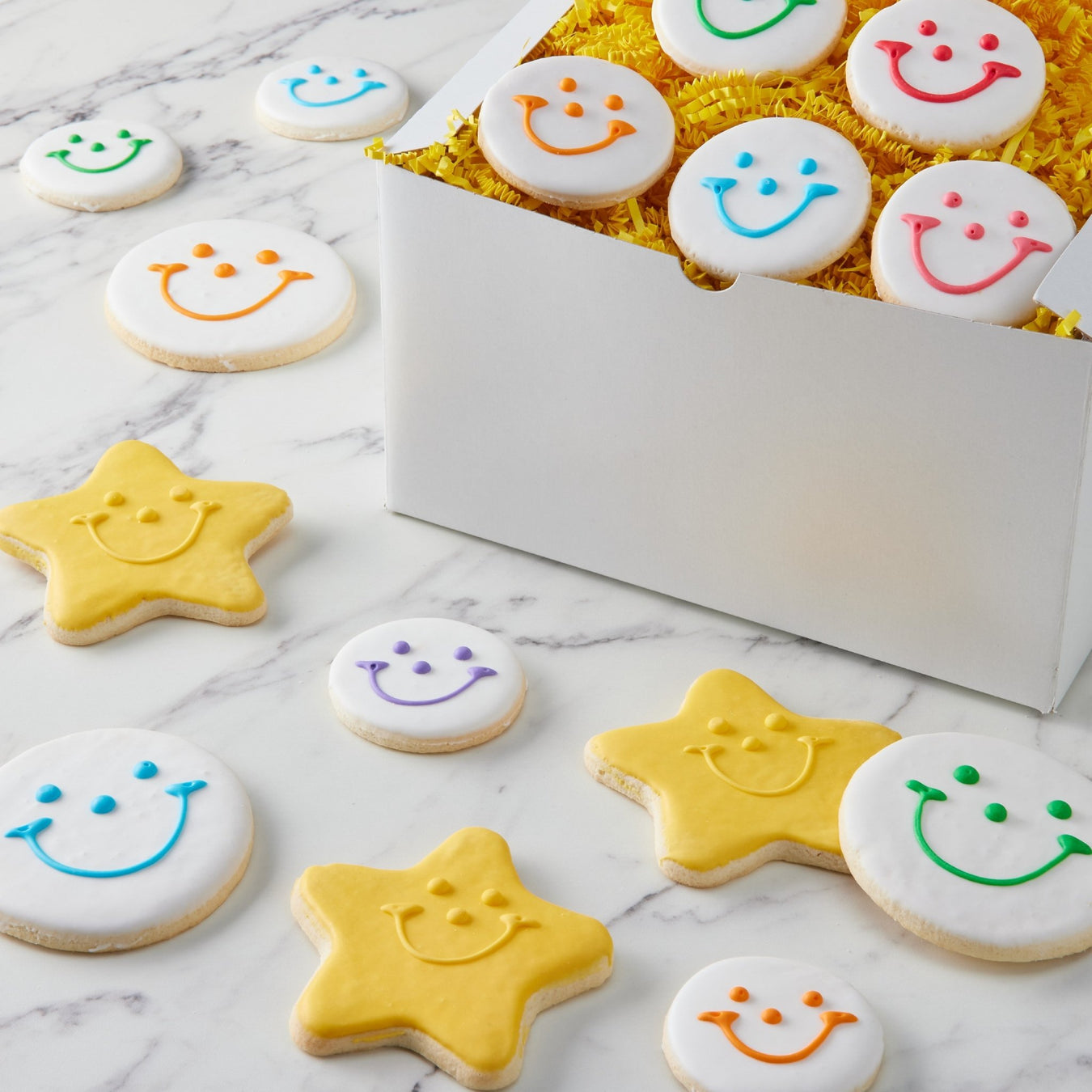 Gold Star Gift Box  - SmileyCookie.com individually wrapped, nut - free, and kosher cookies delivered to you!