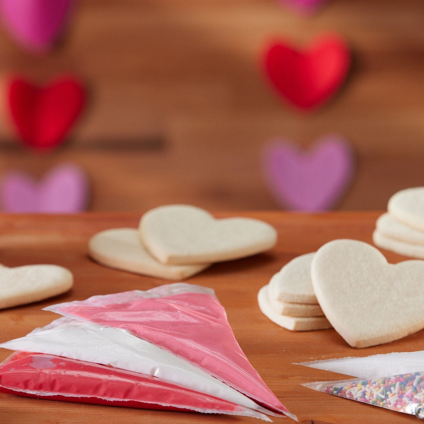 Heart Cookie Decorating Kit - SmileyCookie.com individually wrapped, nut - free, and kosher cookies delivered to you!
