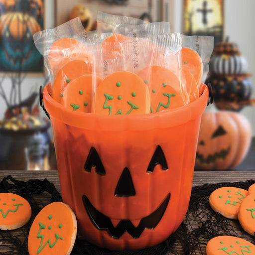 Pumpkin Pail Gift Pack - SmileyCookie.com individually wrapped, nut - free, and kosher cookies delivered to you!