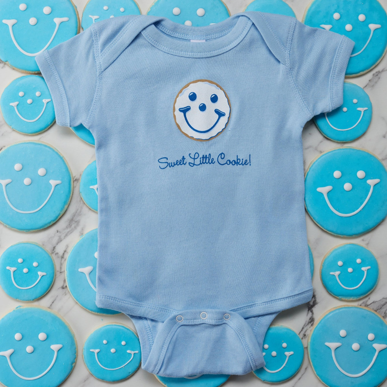 Smiley® Cookie Baby Onesie  - SmileyCookie.com individually wrapped, nut - free, and kosher cookies delivered to you!