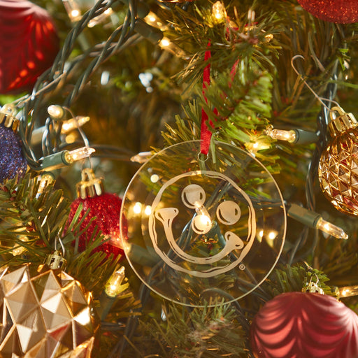 Smiley® Glass Ornament - SmileyCookie.com individually wrapped, nut - free, and kosher cookies delivered to you!