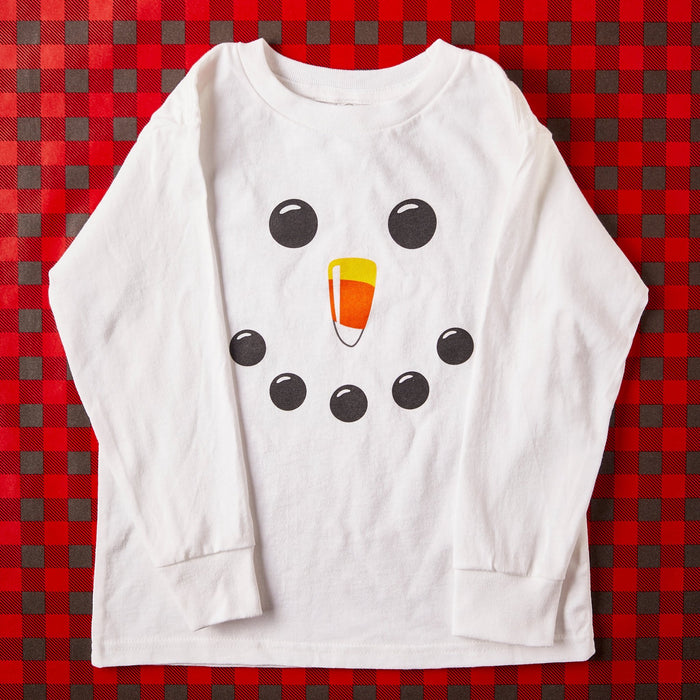 Snowman Toddler Tee - SmileyCookie.com individually wrapped, nut - free, and kosher cookies delivered to you!